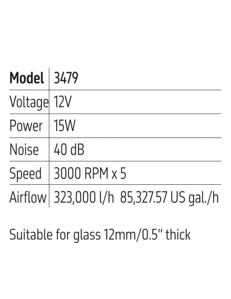 Aquarium Cooling Fan (5 x Fans)