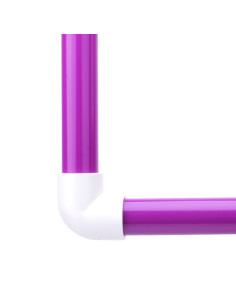 FC, tubo upvc color lila 2