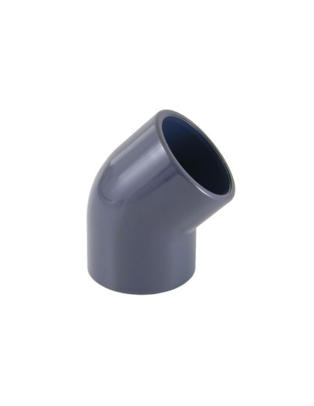 Codo PVC 45º Blanco